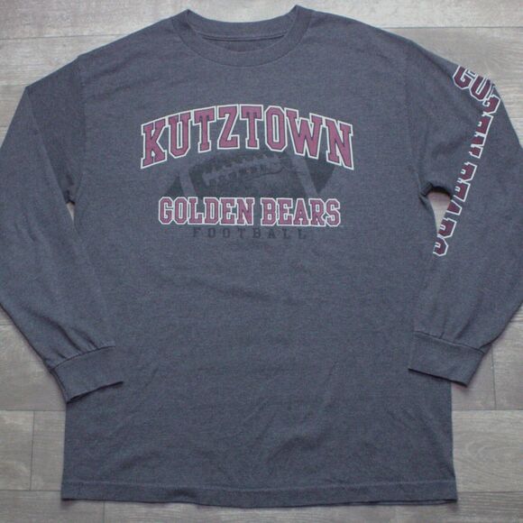 KU Kutztown Golden Bears Long Sleeve T-Shirt M - Picture 1 of 5